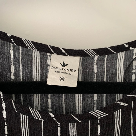 NWT Paper Crane Black and White Blouse XS - Picture 2 of 6